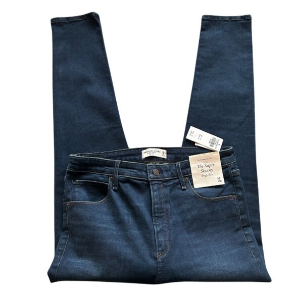 NWT Abercrombie & Fitch The Super Skinny High Rise Jeans - Picture 2 of 6